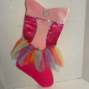 Girl’s Christmas Stocking Pink Ballet style